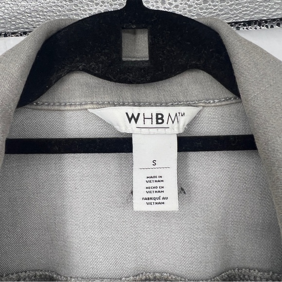 White House Black Market Gray Jean Jacket - Picture 6 of 8